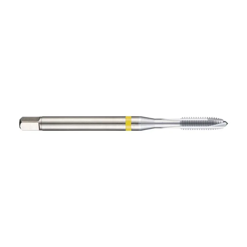Macho M6,0X1,00 Aço Rápido Maquina Ponta Tipo Helicoidal E297 Cob.SinTipo Shark Anel Amarelo Din 371 Cromo E297M6 - Dormer - DORMER - Usinagem E Corte