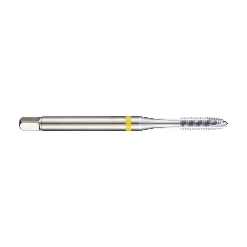 Macho M8,0X1,25 Aço Rápido Maquina Ponta Tipo Helicoidal E297 Cob.SinTipo Shark Anel Amarelo Din 371 Cromo E297M8 - Dormer