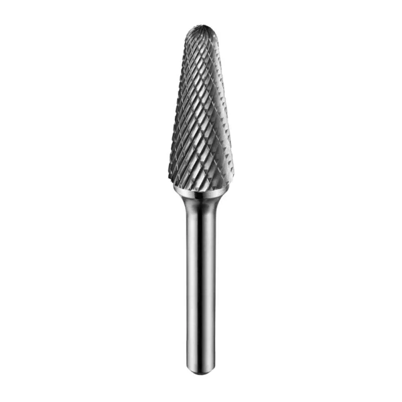 Lima Rotativa Cônica c/ Raio 14°-Tipo L 16x33mm Hast.6mm P821 - Dormer - DORMER - Usinagem E Corte