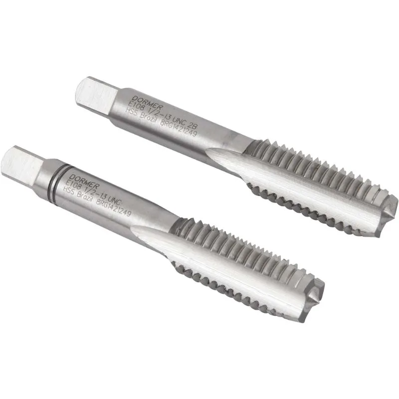 Macho manual de aço rápido 1/2" UNC jogo com 2 peças - DORMER
