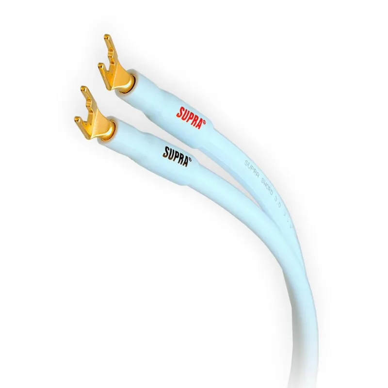 Cabo Caixa Acústica high-end Sword Combicon 3.0 Supra Cables 2mt (Par) Azul Gelo - Não Disponível - Computadores E Informática