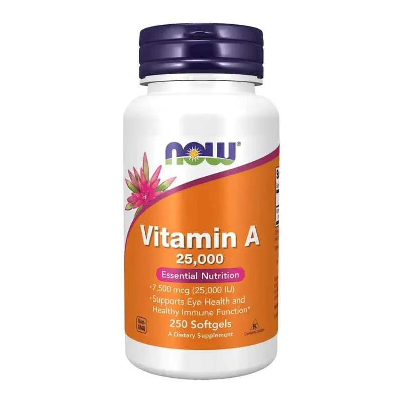 Vitamina A 25000ui (250 Softgels) - Now Foods