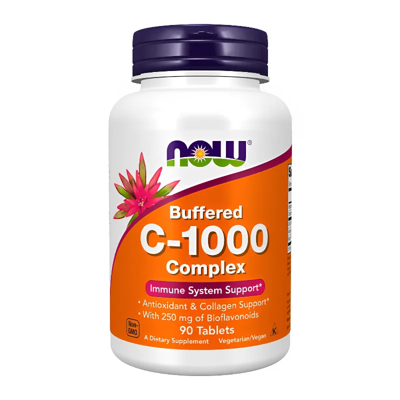 Vitamina C 1000mg Now Foods Bioflavonids 90tbs Importado