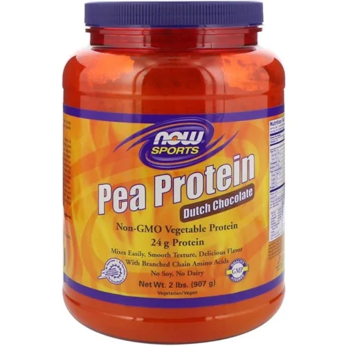 Pea Protein Dutch Chocolate Now Foods - NOW FOODS - Mercearia