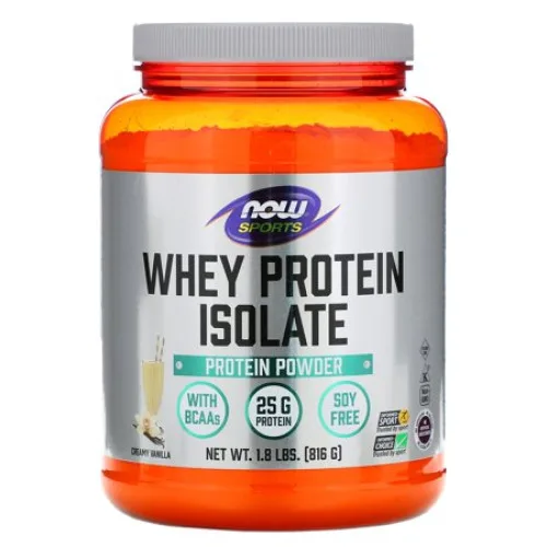 Whey Protein Isolate Vanilla 1.8 Lb - NOW FOODS - Mercearia
