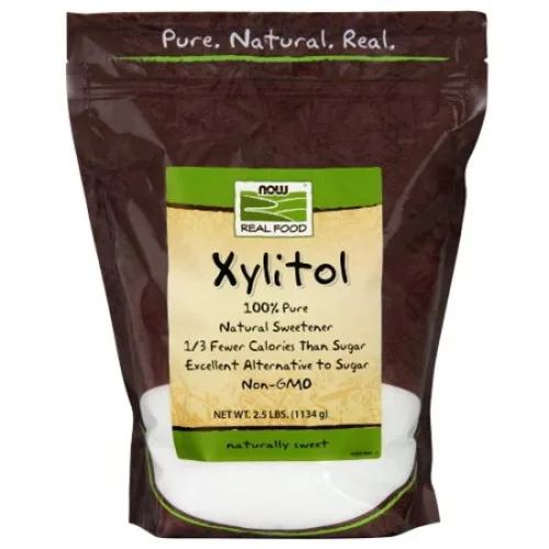 Xylitol 100 Pure Natural Sweetener 2.5 Lb - NOW FOODS - Mercearia