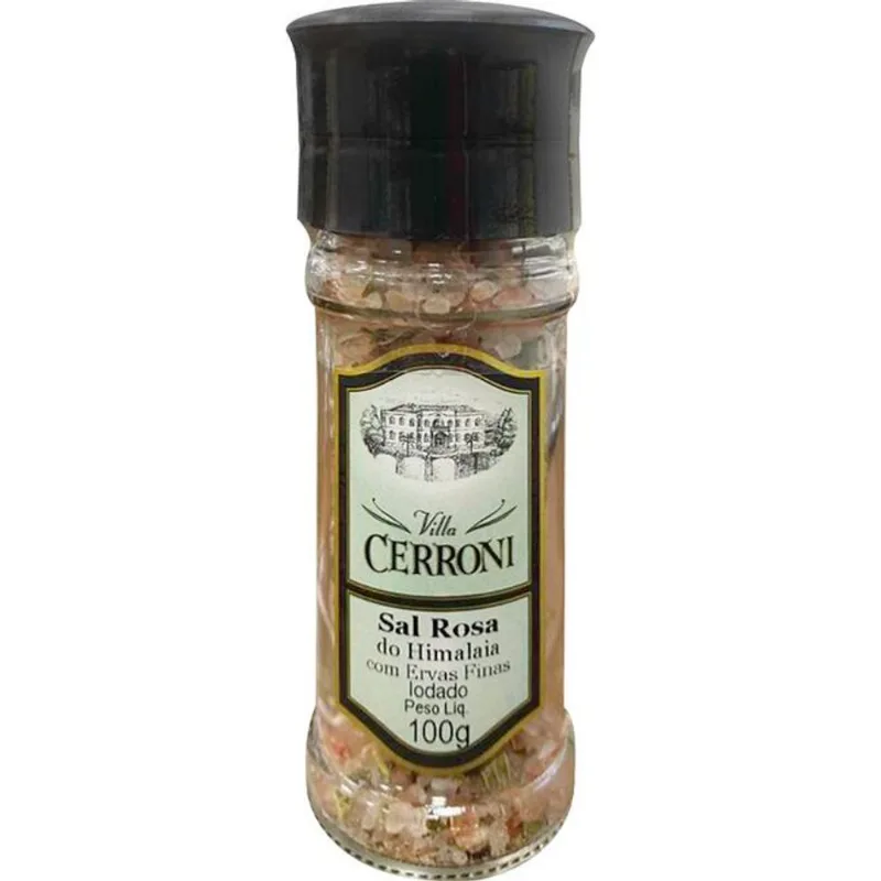 Moedor Villa Cerroni Sal rosa com ervas finas 100g