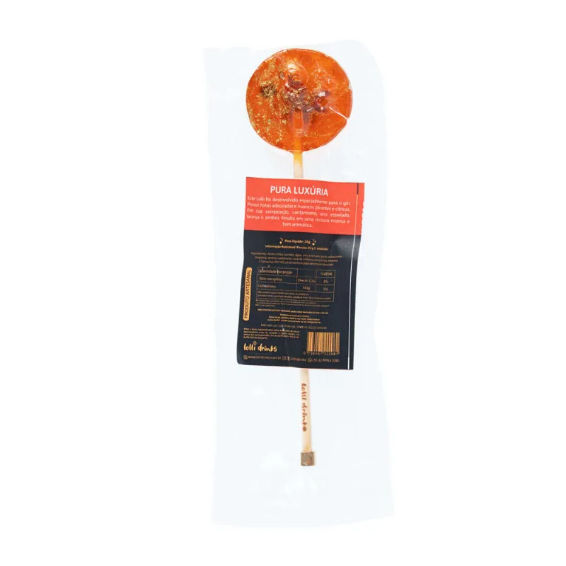 Pirulito para Drink Lollidrinks Pura Luxuria 30g