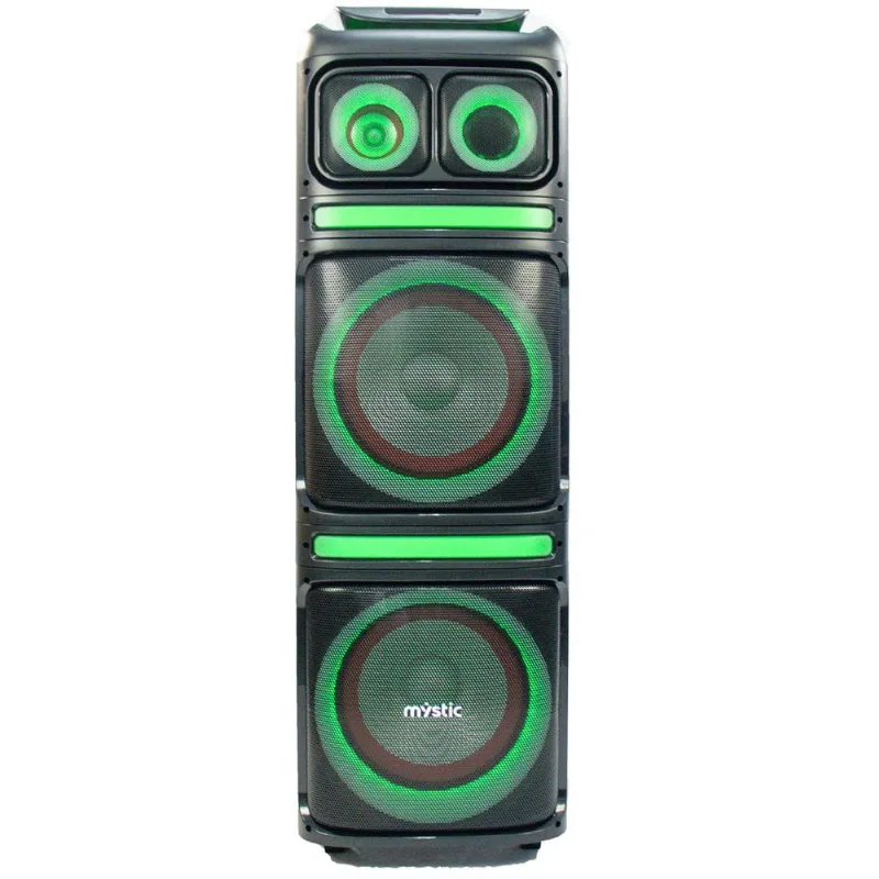 Caixa de Som Amplificada Mystic 100W Bluetooth Com Microfone Sem Fio My-Ps1245U