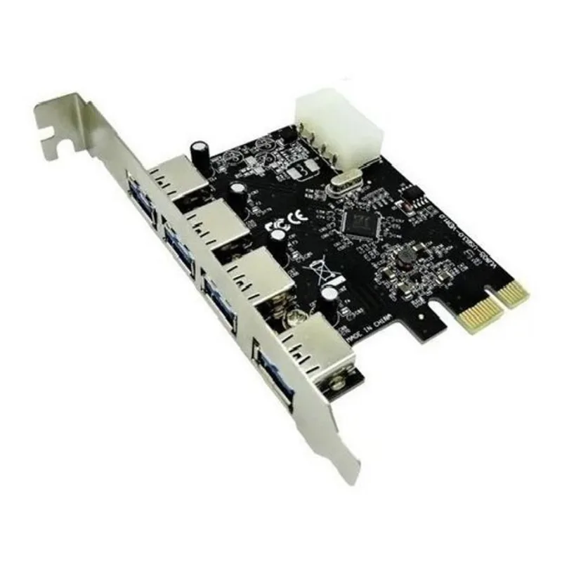 Placa Pci-e Com 4 Portas Externas Usb 3.0 5gbps Pc Desktop