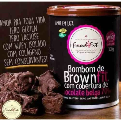 Bombom Brownfit 300g Food 4 Fit - FIT FOOD 4 YOU - Mercearia