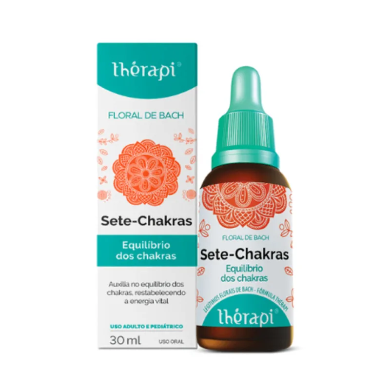 Floral de Bach Sete Chakras Equilíbrio dos Chakras Thérapi 30ml - Thérapi - Bem-estar