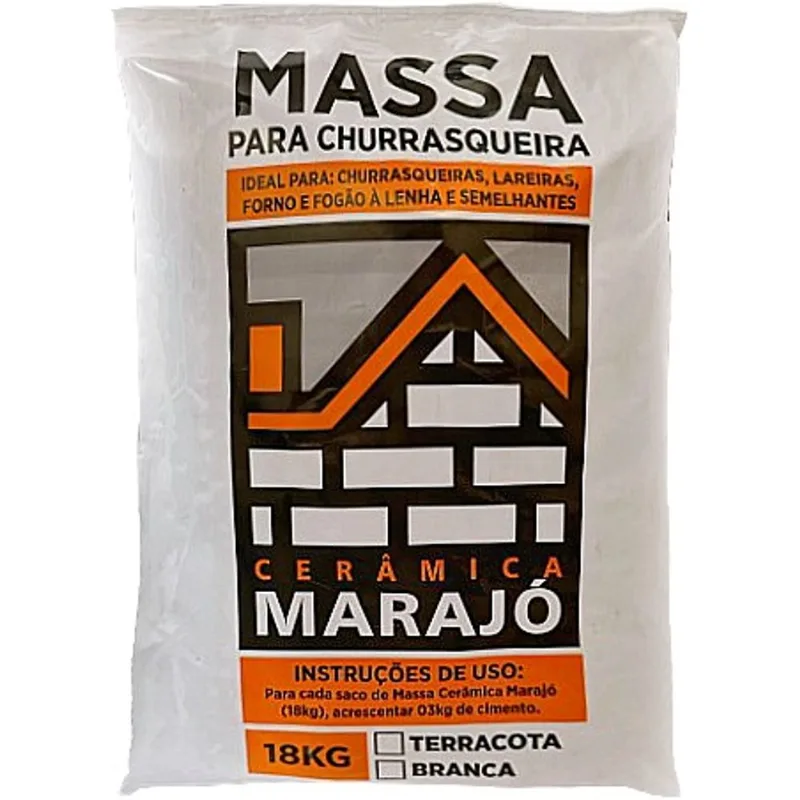 Massa Refratário 18kg Terracota Cerâmica Marajó