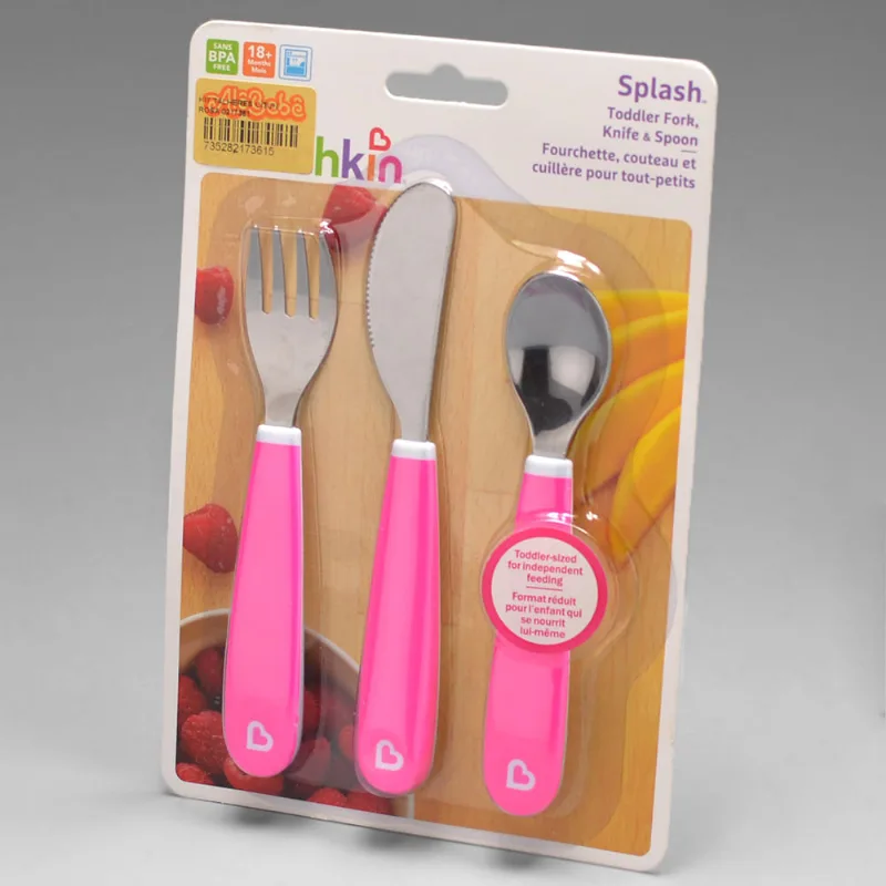 Kit Talheres 3 Unidades Rosa - 0217361