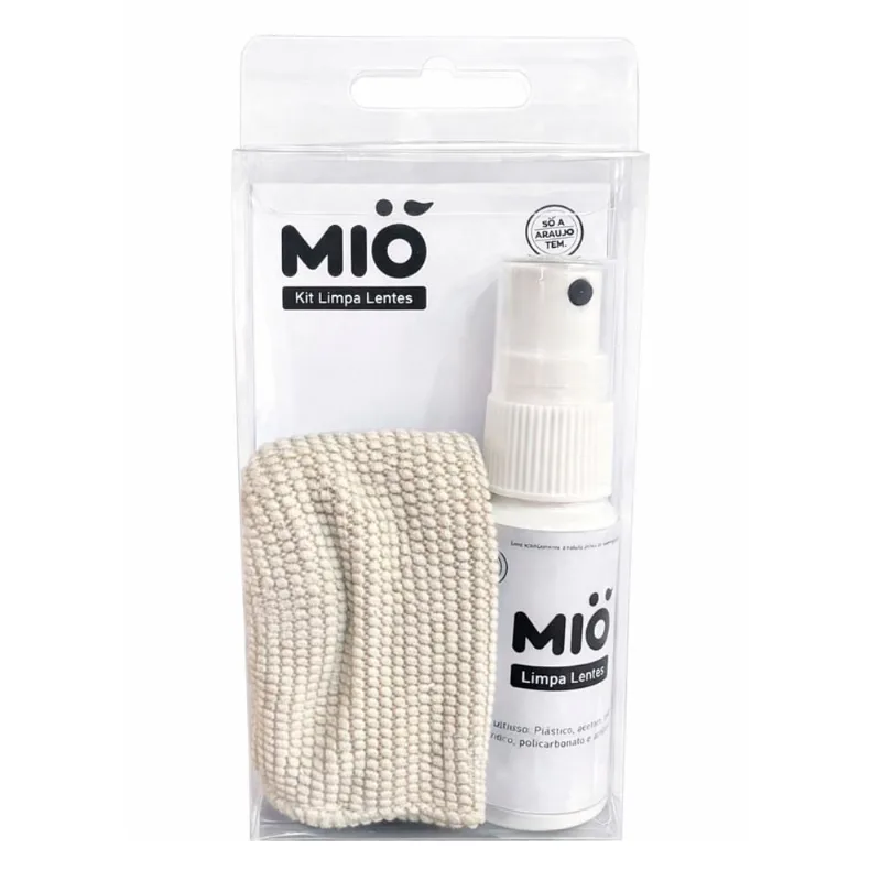 Kit Limpa Lentes De Óculos Mió Spray E 1 Flanela Mió