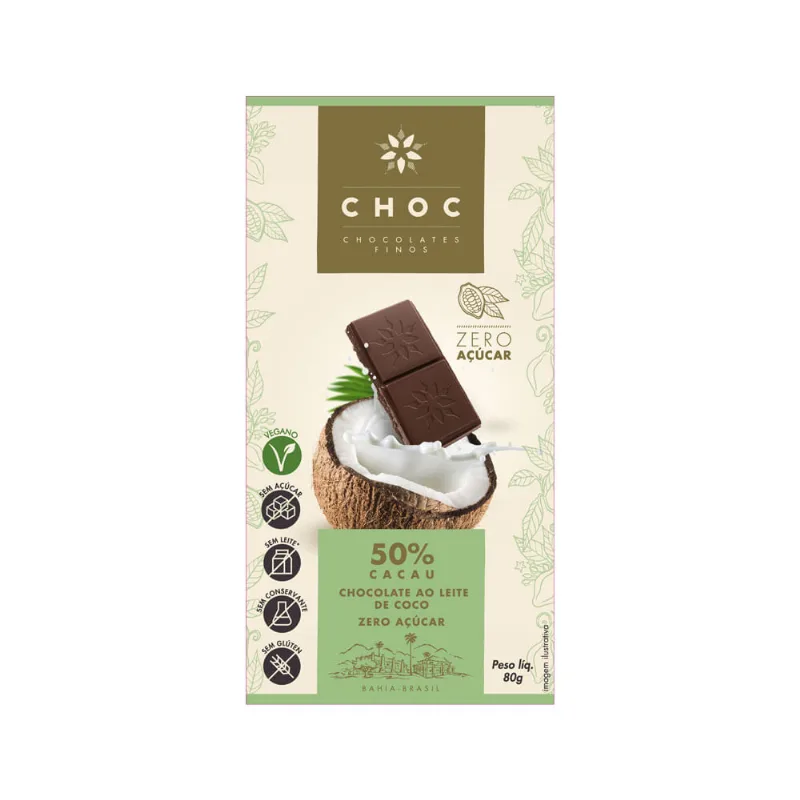 Chocolate 50 Choc Finos Zero Açúcar 80g