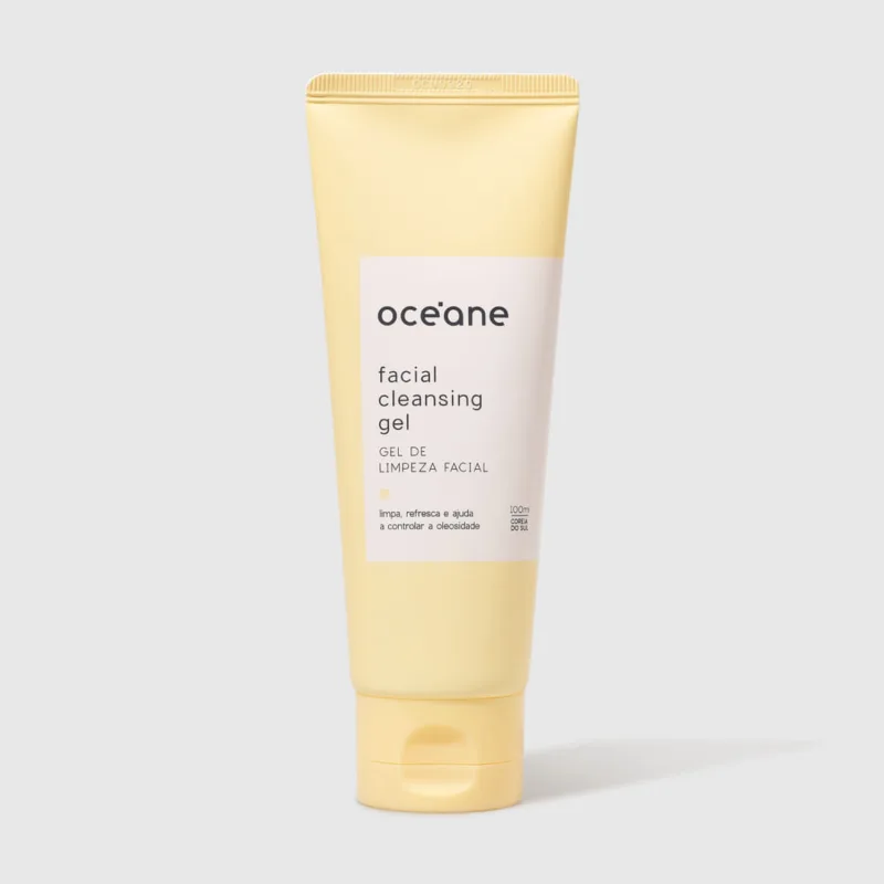 Gel de Limpeza Facial com Ext. de Ginseng - Facial Cleansing Gel 100ml - Oceane - Gel De Limpeza
