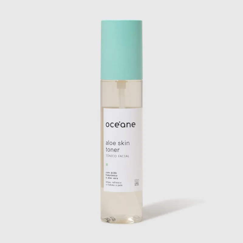 Tônico Facial com Aloe Vera - Aloe Skin Toner 120ml - Oceane
