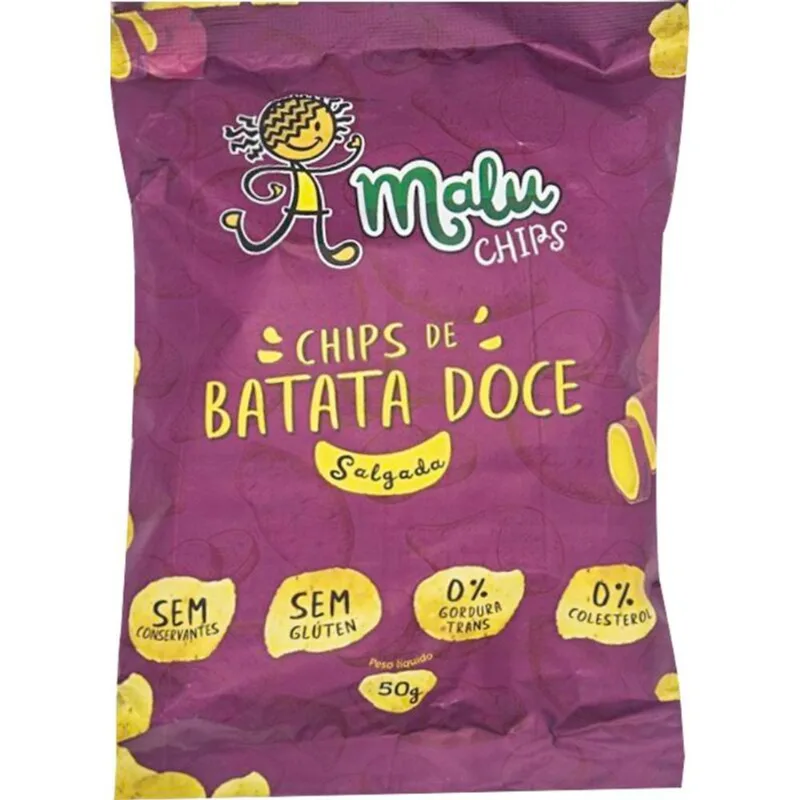 Chips de Batata Doce Malu Salgada 50g