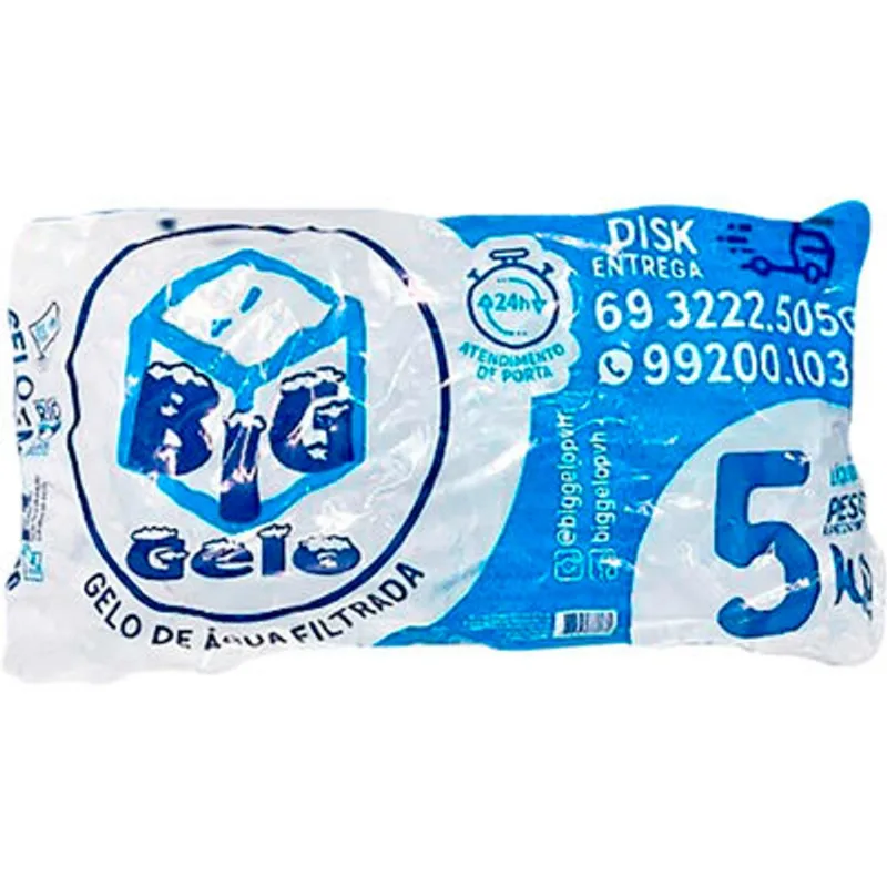 Gelo em Cubos Big Gelo 5kg