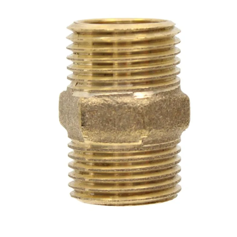 Niple Latão BSPT Rumo Certo Niple Latão BSPT 3/4" Rumo