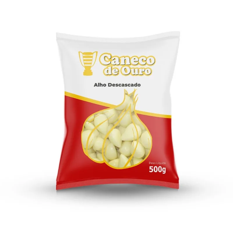 Alho Caneco de Ouro Descascado Pacote 500g