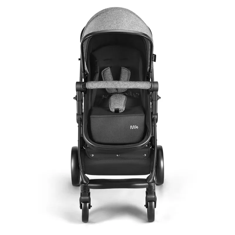 Carrinho de passeio para bebê Multikids 0-15kgs c/ berço Moises Beyond Cinza - BB429OUT [Remanufaturado] BB429OUT - MultikidsBaby