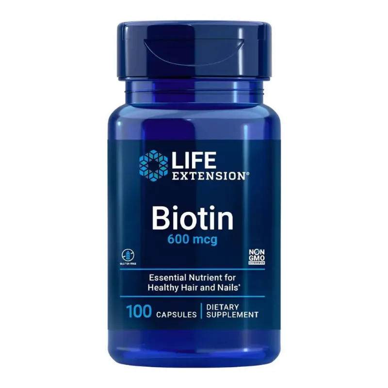 Biotin 600 Mcg (100 Capsules) - Life Extension