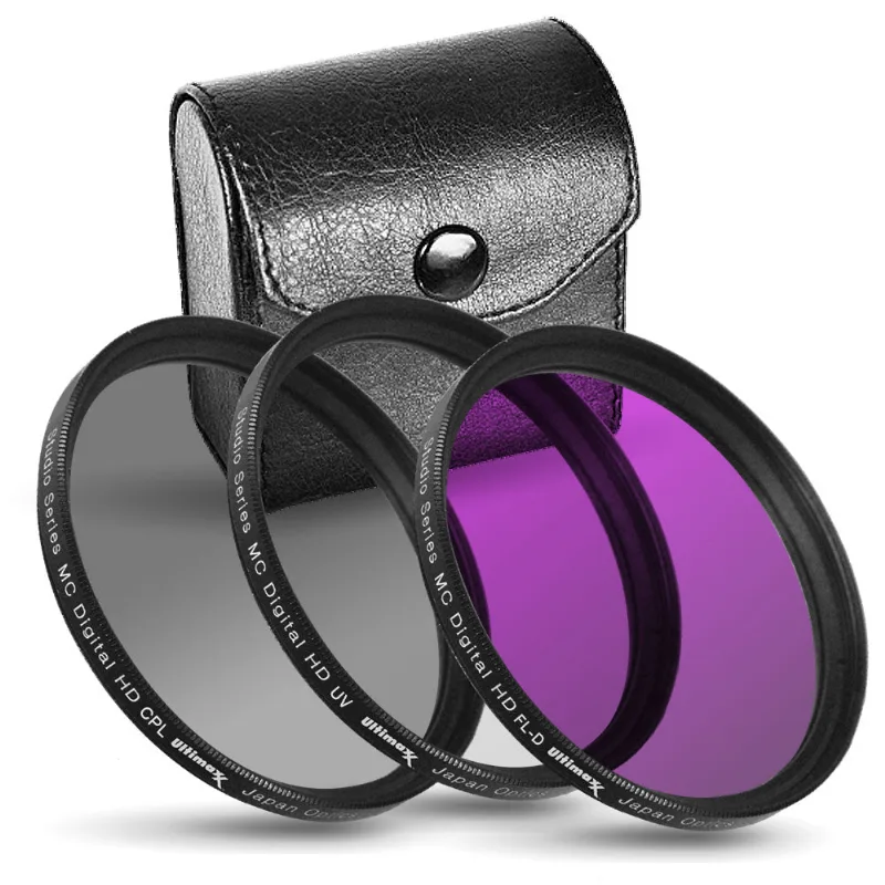Kit De Filtros Ultimaxx 3 Peças 72mm UV CPL FL-D