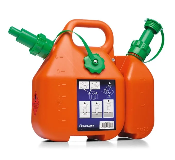Bidão combinado para Transporte 6 Lts Gasolina e 2,5 lts Oleo - Husqvarna - HUSQVARNA - Jardinagem