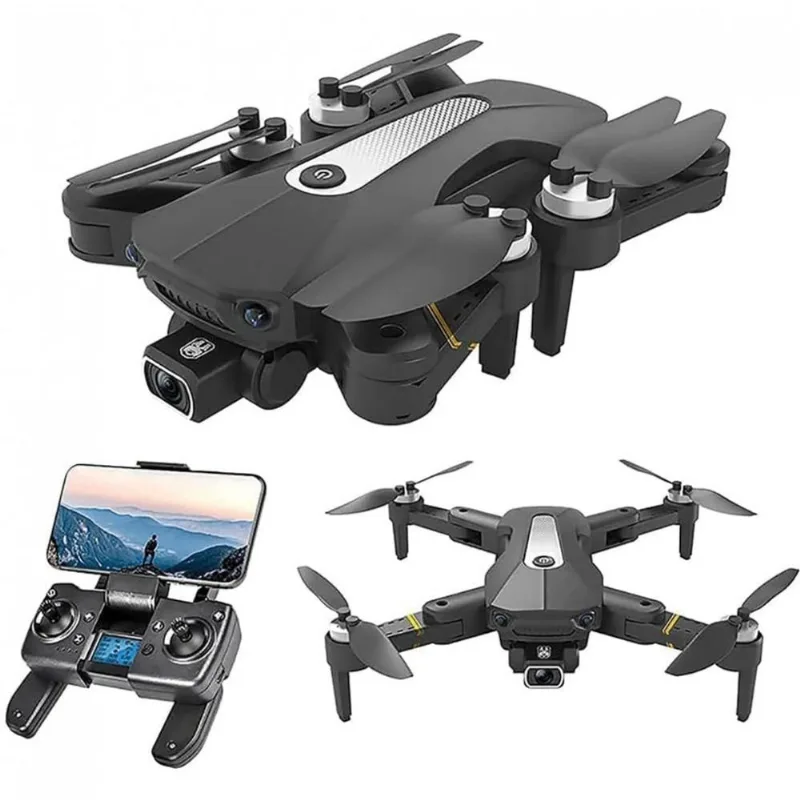 Drone Com Camera 8k Hd Wi Fi 5g Fpv Para Adultos, Skyteey, Preto