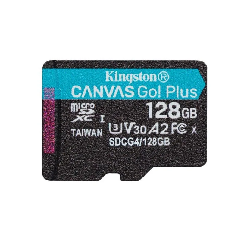 Cartão De Memória Kingston Micro SD XC 4k 128GB Canvas Go Plus Com Leitor SDCG4/128GB (MP)