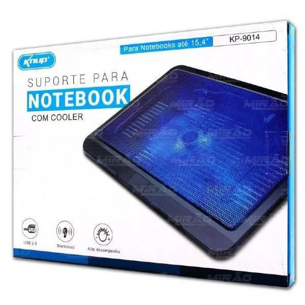 Base Cooler Com Suporte Para Notebook Até 15.4 Kp-9014 Knup - Não Disponível - Computadores E Informática