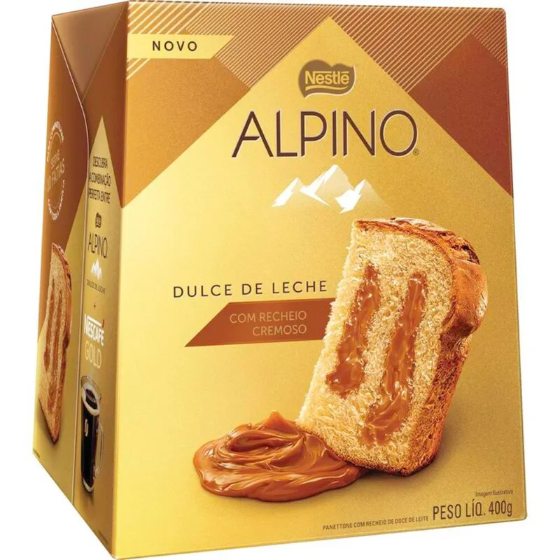 Panetone Alpino Nestlé Doce de Leite 400g