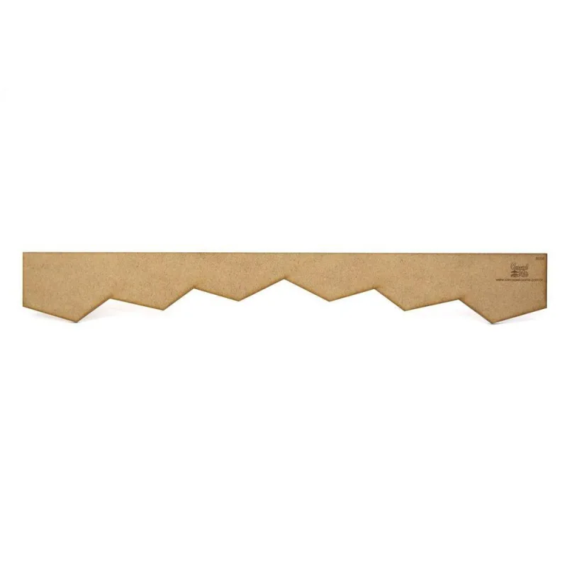 Régua Para Barrado Mdf Bandeirinha - Carrossel da Arte - Papelaria