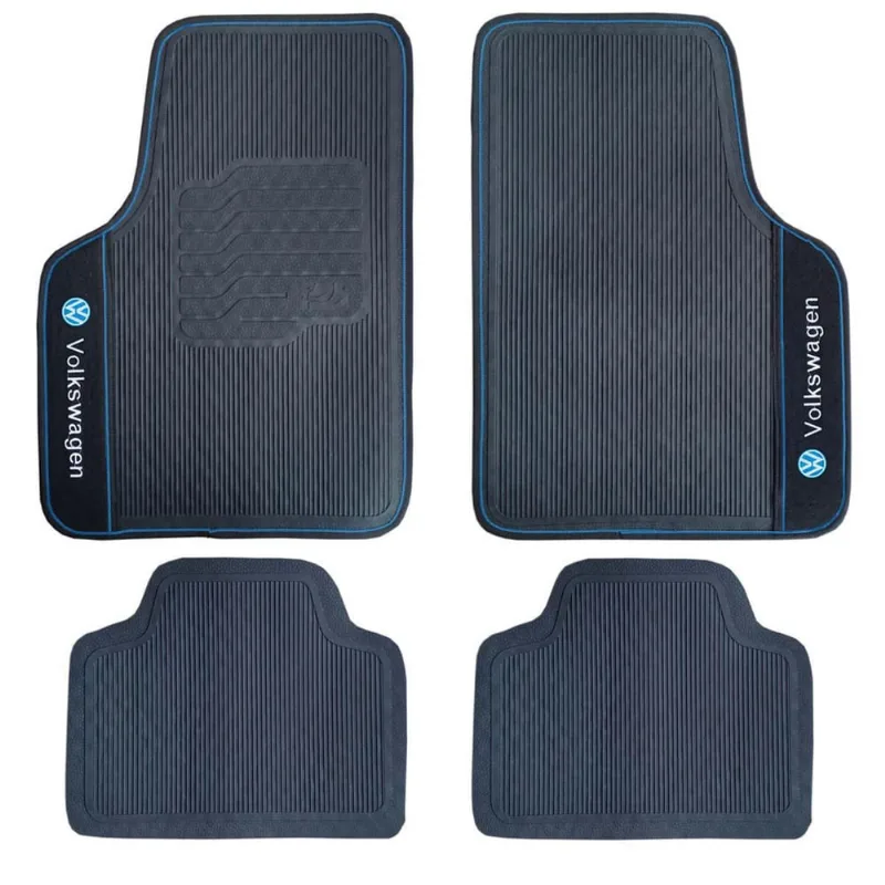 Tapete Borracha Volkswagen Golf Polo T-Cross Virtus Bordado