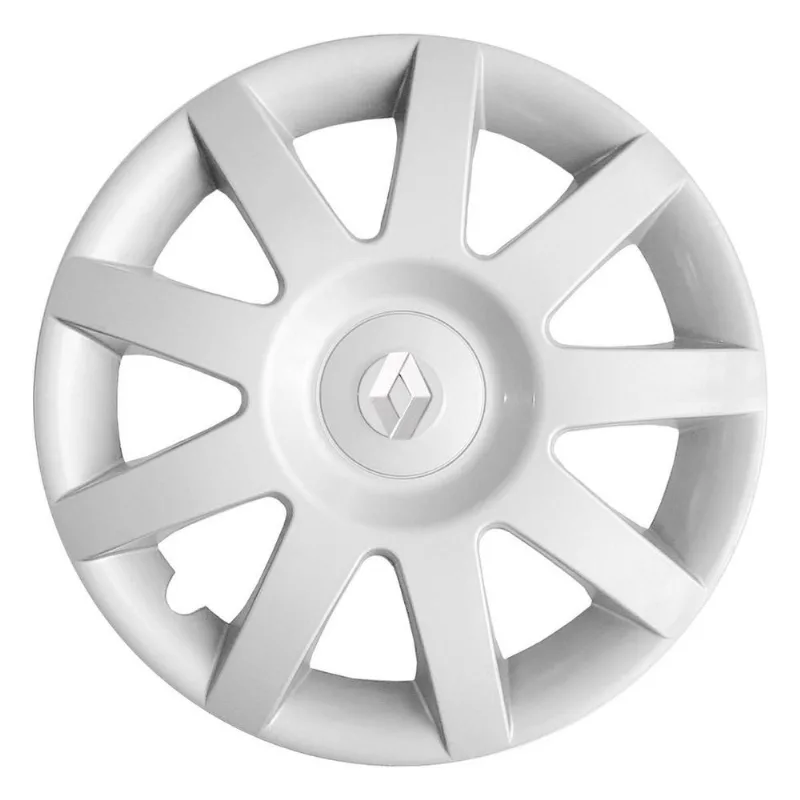 Kit 4x Calota Renault Logan Aro 14 Emblema 873ar