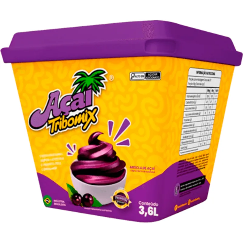 Açaí Premium Tribomix Congelado 3,6L