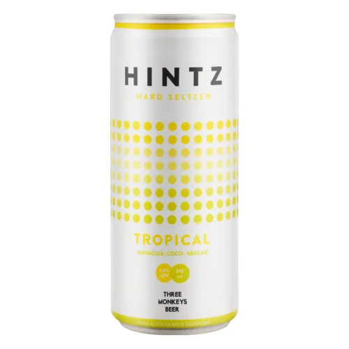 BEBIDA MISTA ALCOÓLICA GASEIFICADA TROPICAL THREE MONKEYS HINTZ LATA 310ML - TROPICAL