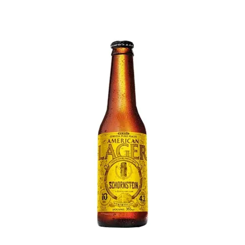CERVEJA SCHORNSTEIN AMERICAN LAGER 355ML - AMERICA - Bebidas Alcoólicas