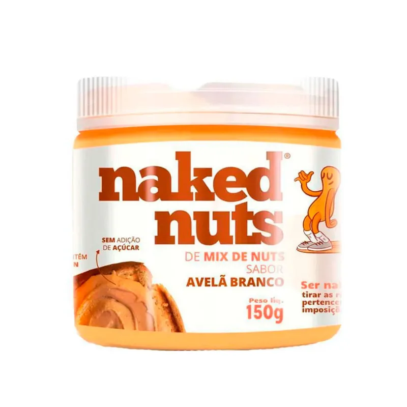 Pasta Mix Nuts Naked Avelã Branco 150g