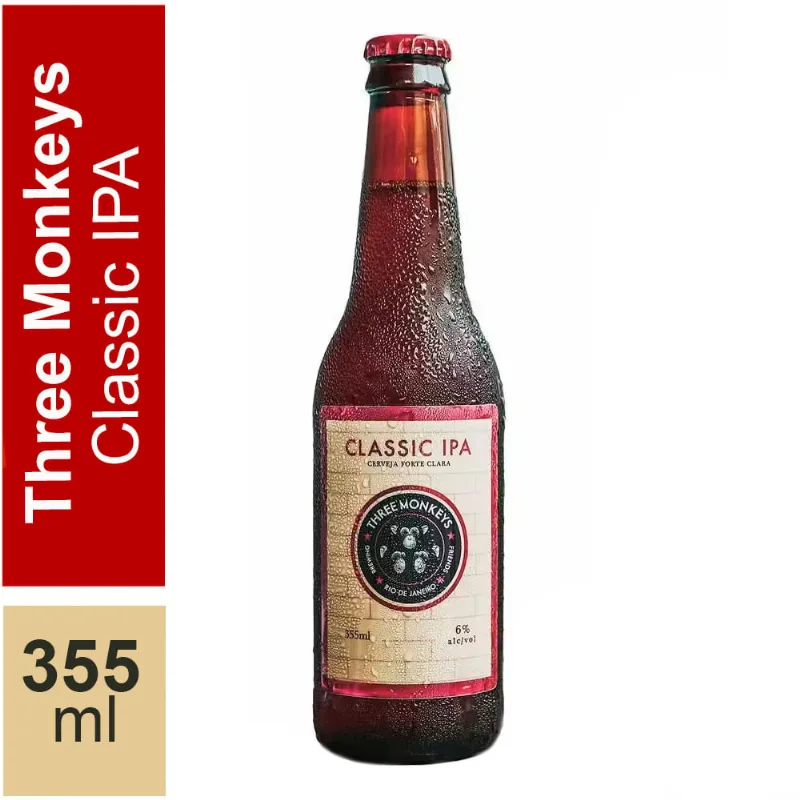 Cerveja Three Monkeys Classic Ipa Long Neck 355ml