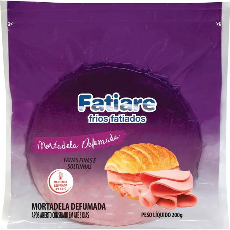 Mortadela Defumada Fatiare Fatiada 200g