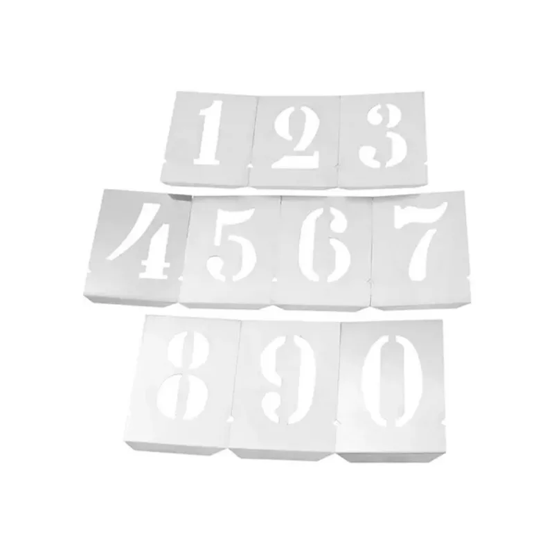 Algarismo em Lâminas de Aço 80,00mm Rex KIt