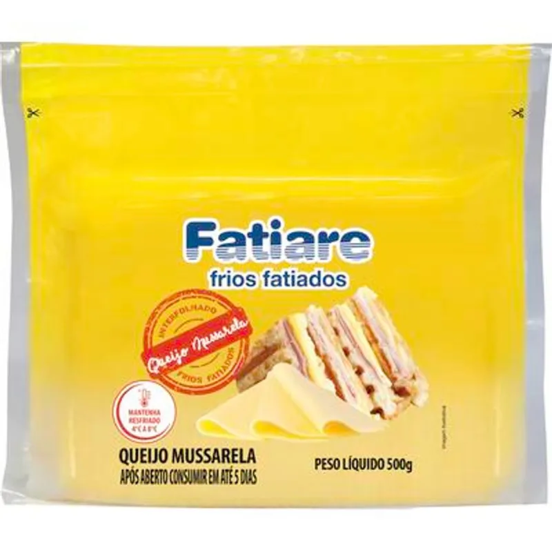 Queijo Mussarela Fatiare Fatiado 500g