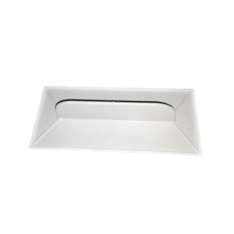 Desempenadeira Injerest Plástica 07cm X 16cm Branca Corrugada