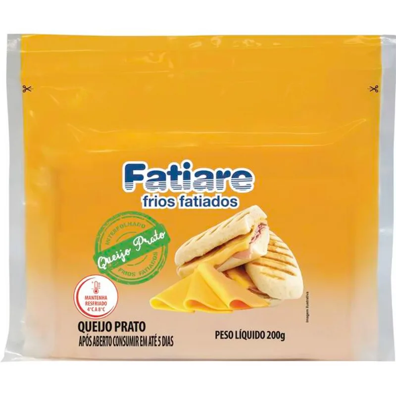 Queijo Prato Fatiare Fatiado 200g