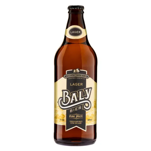 CERVEJA LAGER PURO MALTE BALY GARRAFA 600ML - BALY