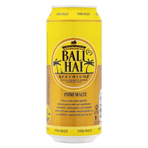 CERVEJA AMERICAN LAGER PREMIUM PURO MALTE BALI HAI LATA 473ML - BALI HAI