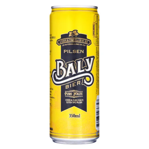 CERVEJA PILSEN PURO MALTE BALY LATA 350ML - BALY